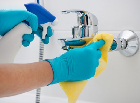Final move in cleaning touches for a fresh living space